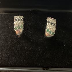 Fine Earings - Silver 925 with rubies,safires and emeralds