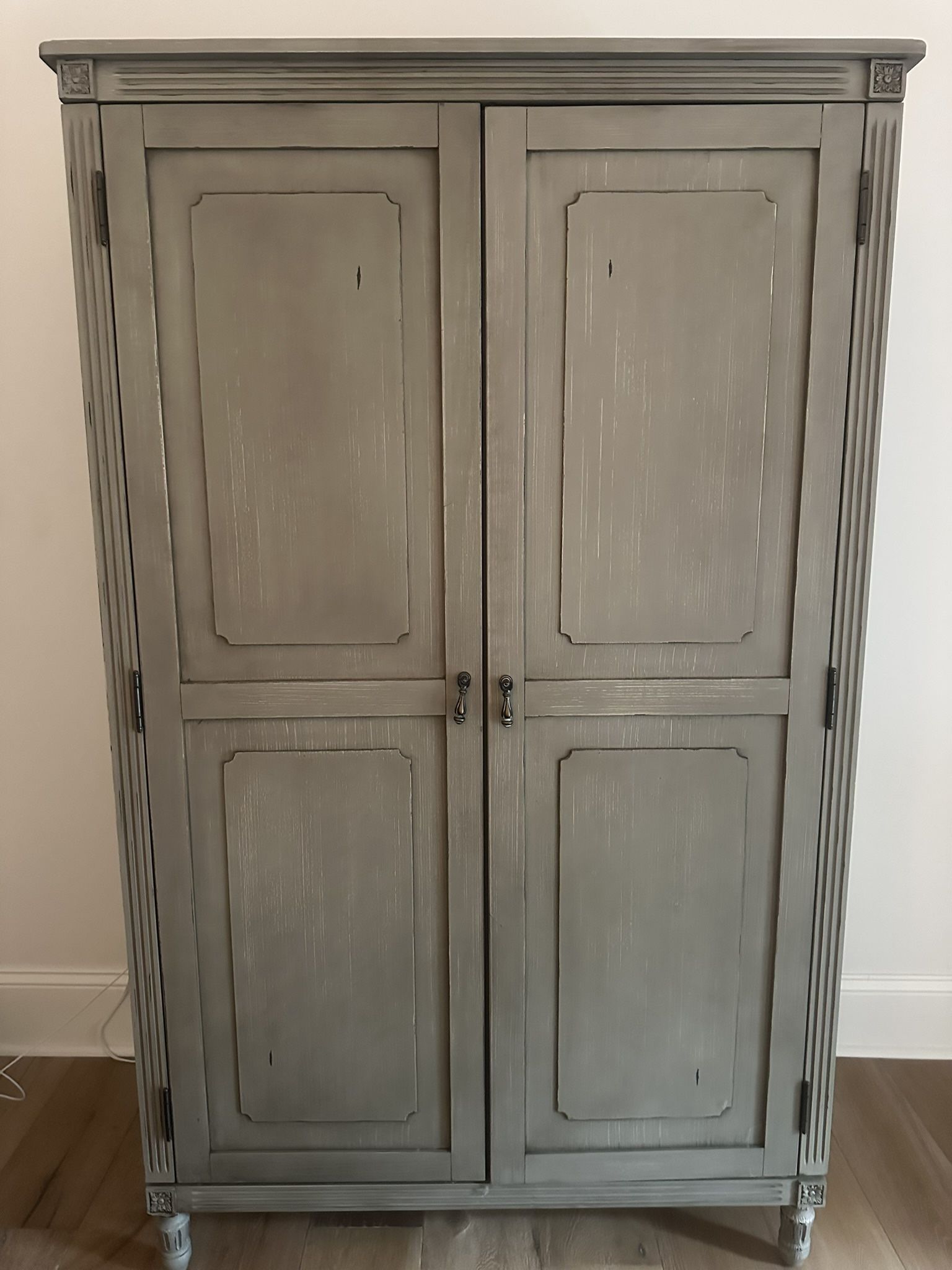 Antique Finish Wardrobe 