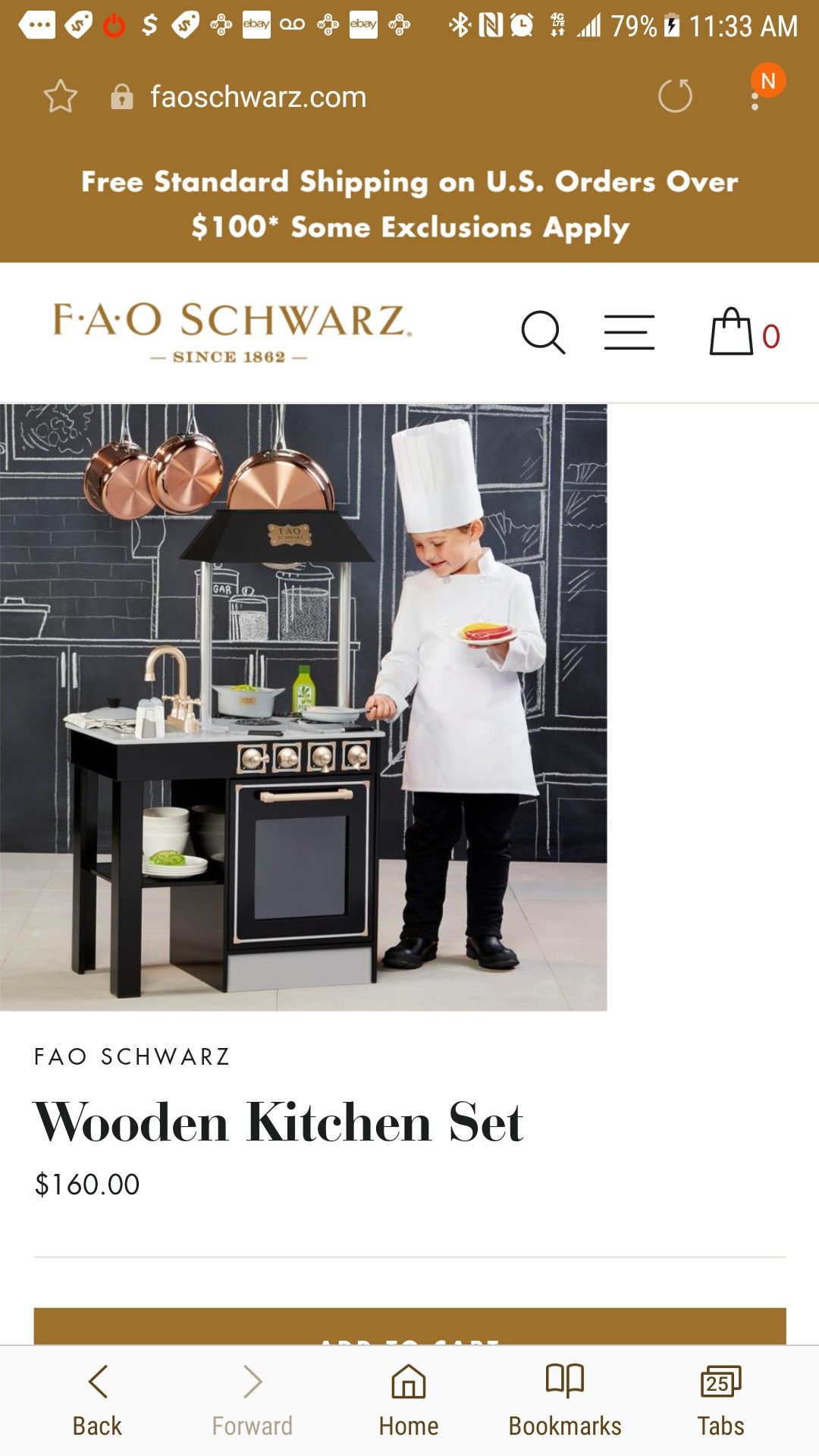 FAO Schwarz FAO SchwarzGourmet Wood Play Kitchen