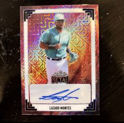 LAZARO MONTES Seattle Mariners 2024 Leaf Auto, 1/1: WOW!!!