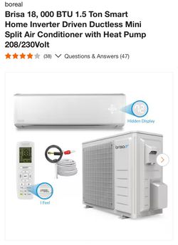 Brand New Boreal Brisa 1.5 Ton Mini Split AC & Heat Pump – Smart & Energy Efficient