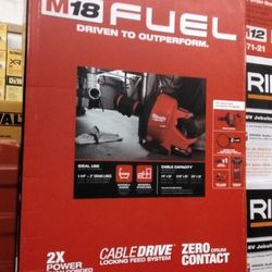 MILWAUKEE M18 FUEL DRAIN SNAKE W/ CABLE DRIVE LOCKING FEED SYSTEM KIT