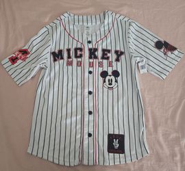 Mickey Mouse Pinstripe Baseball Jersey