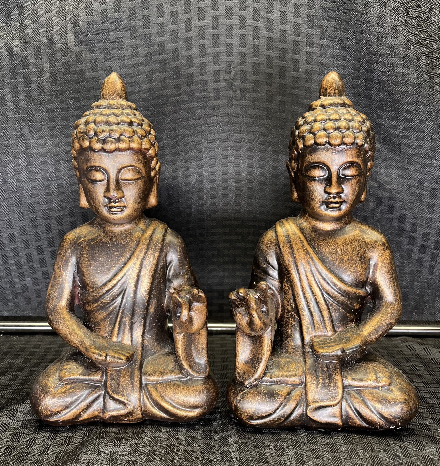 Pair of Pier 1 Meditating Buddha Bookends