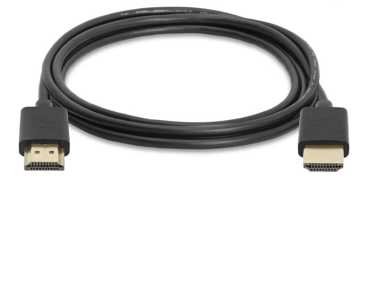 2 Pack High Speed HDMI Cable 6 Ft 4k@60Hz Ultra Thin