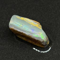 Gem Grade Black Mintabie Opal Cutter With Big Splashes Of Color Ready To Be Cut