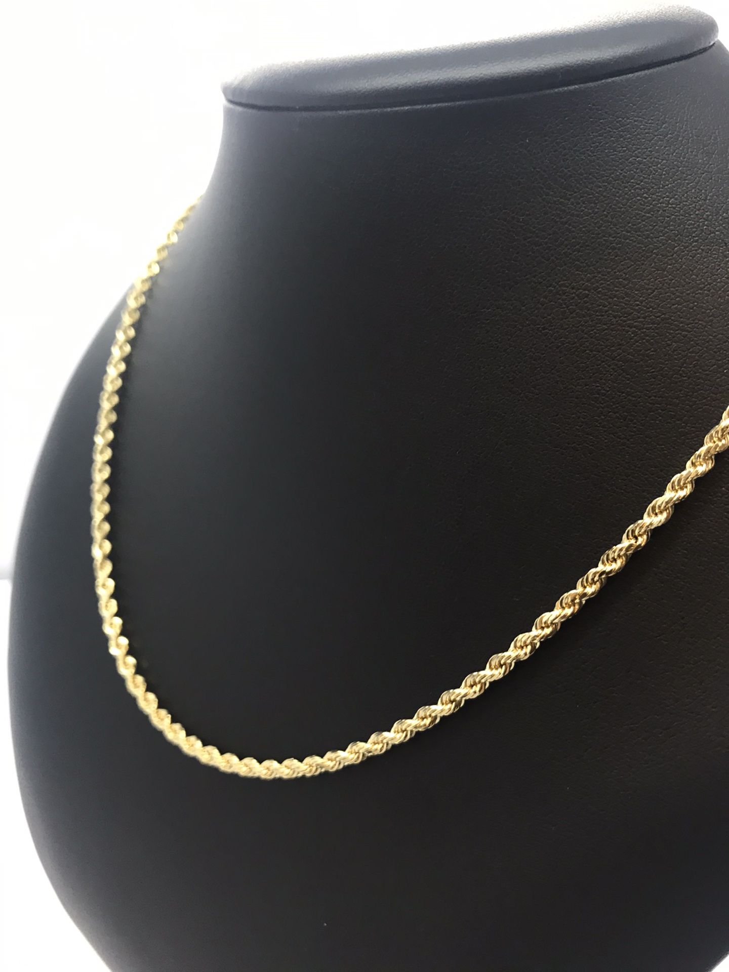 Gold Rope Chain 10k Solid New