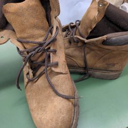 Texas Steer Work Boots Oil Slip Resistant Steel Toe Men's 13 Tan