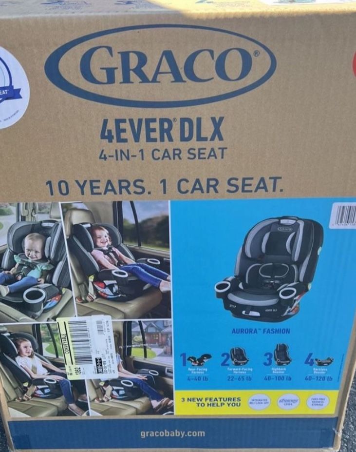 Graco 4 Ever Deluxe Car Seat /Sylmar Pick Up/From Newborn To 10 Years Or More!!! New !! Price is set