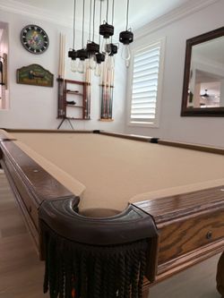 Tan Top Pool Table