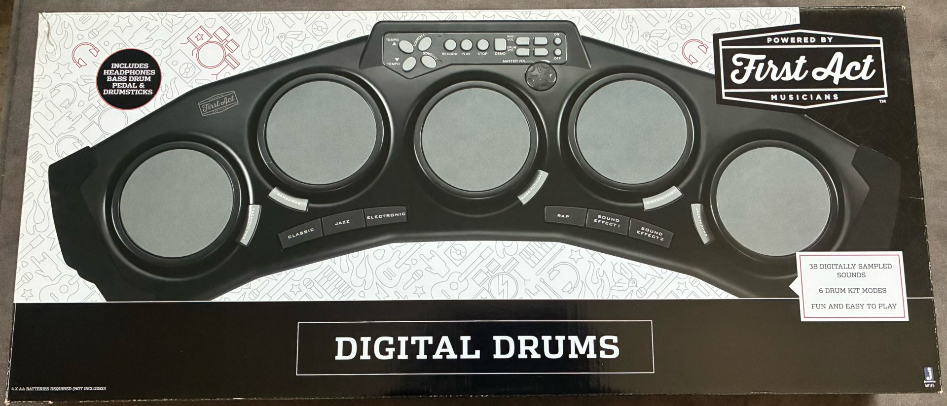 First act 5 Pad Digital Drum Set