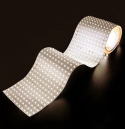 16.4ft x 9.45in Ultra Long LED Light Sheet Panel for Backlighting, 24V 4000K White Slim Trimmable Linkable Flex LED Sheet to Backlit Granite Counterto