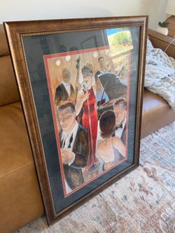 Karen Dupré “At Last” Framed Jazz Art Print – Large
