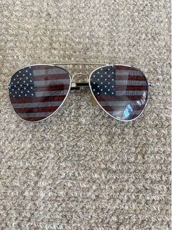 American Flag Aviator Sunglasses