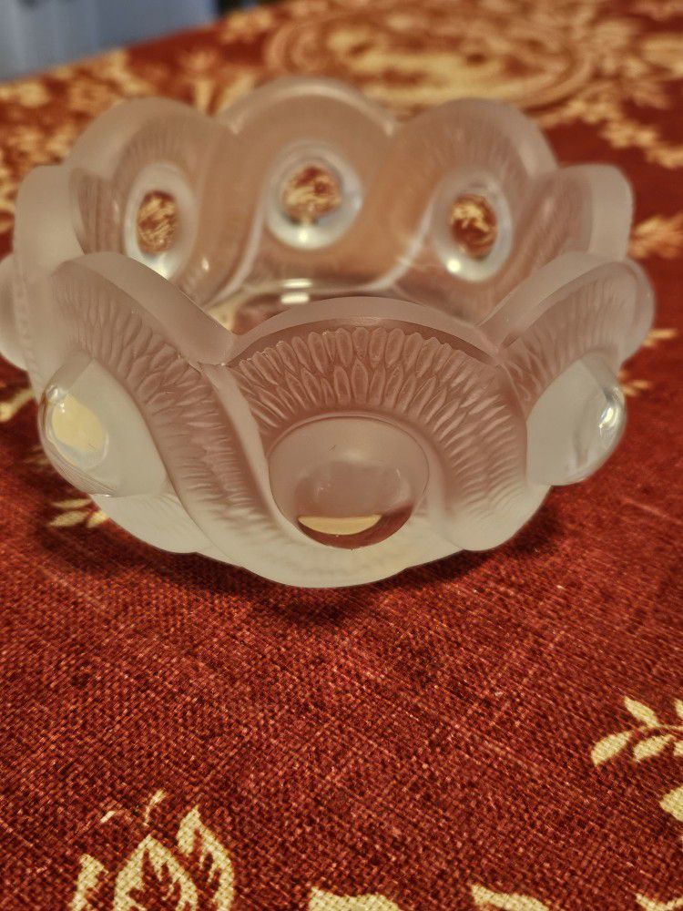 Vintage Lalique Crystal "Gao"  Dish