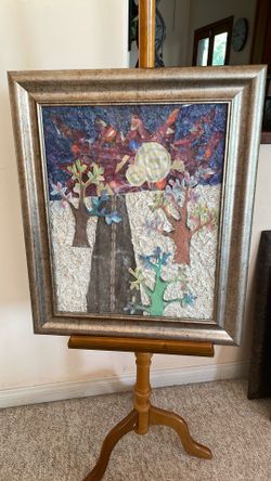 16”x20” One-of-a-Kind Original Textile Fabric Art
