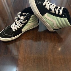 Vans Sk8 Mint hi Mint Black And White