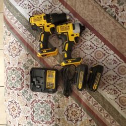 DEWALT DRILL DCD777 AND IMPACT DCF787