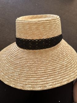 Free People Straw Hat With Lace