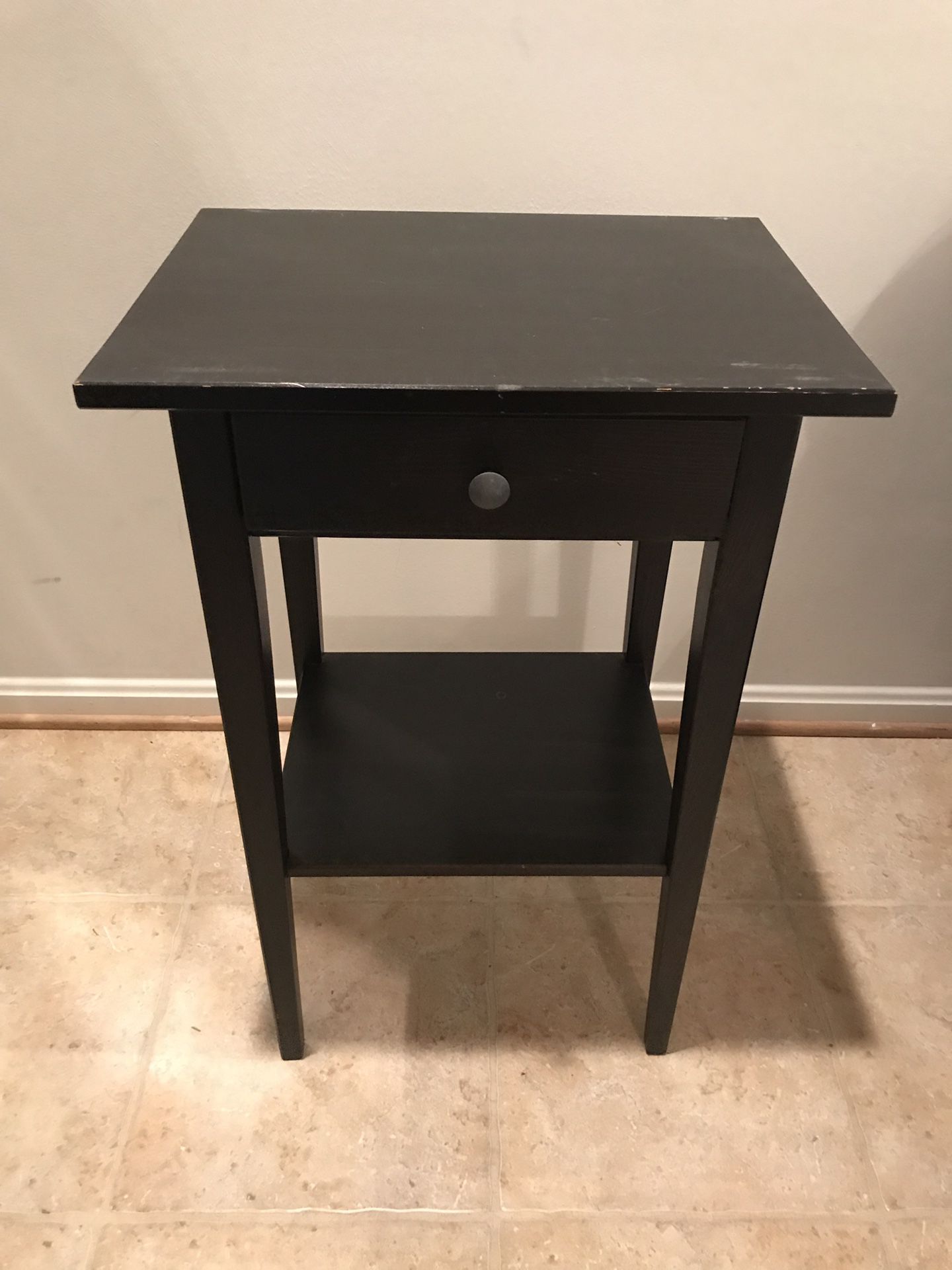 Side table- console table - 27” H x 18” W x 13.5” D