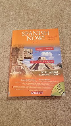 Learn Spanish with SPANISH NOW! LEVEL 1 including 4 Audio CDs inside! Great Deal!
