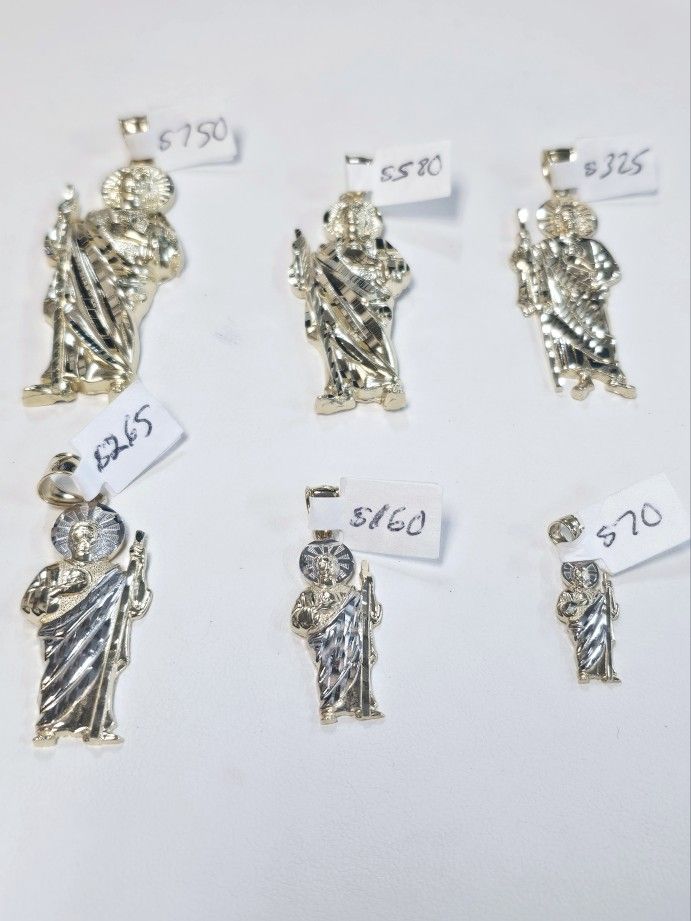14k Saint Jude Pendants (Prices On Pictures)