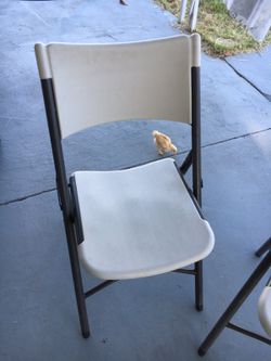 Vynl metal foldable chairs