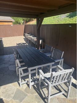 Outside Dining Table with Chairs