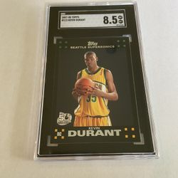 KEVIN DURANT ROOKIE CARD 8.5 PSA SGC GRADED GEM MINT 