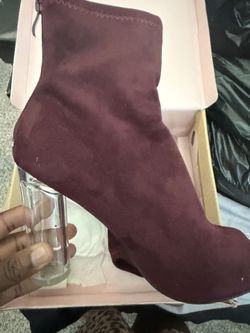 Woman Burgundy clear Heels