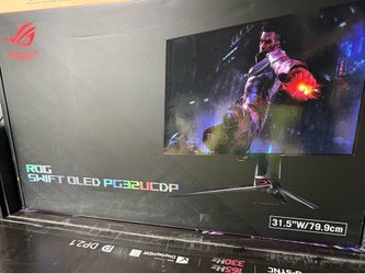 32 4K 240hrtz Asus oled gaming monitor