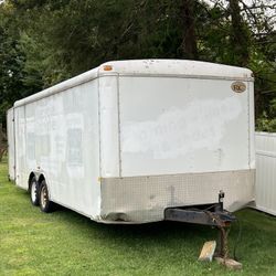 20 X 8 TRAILER ENCLOSE CONTAINER STORAGE TRAILER HAULER 