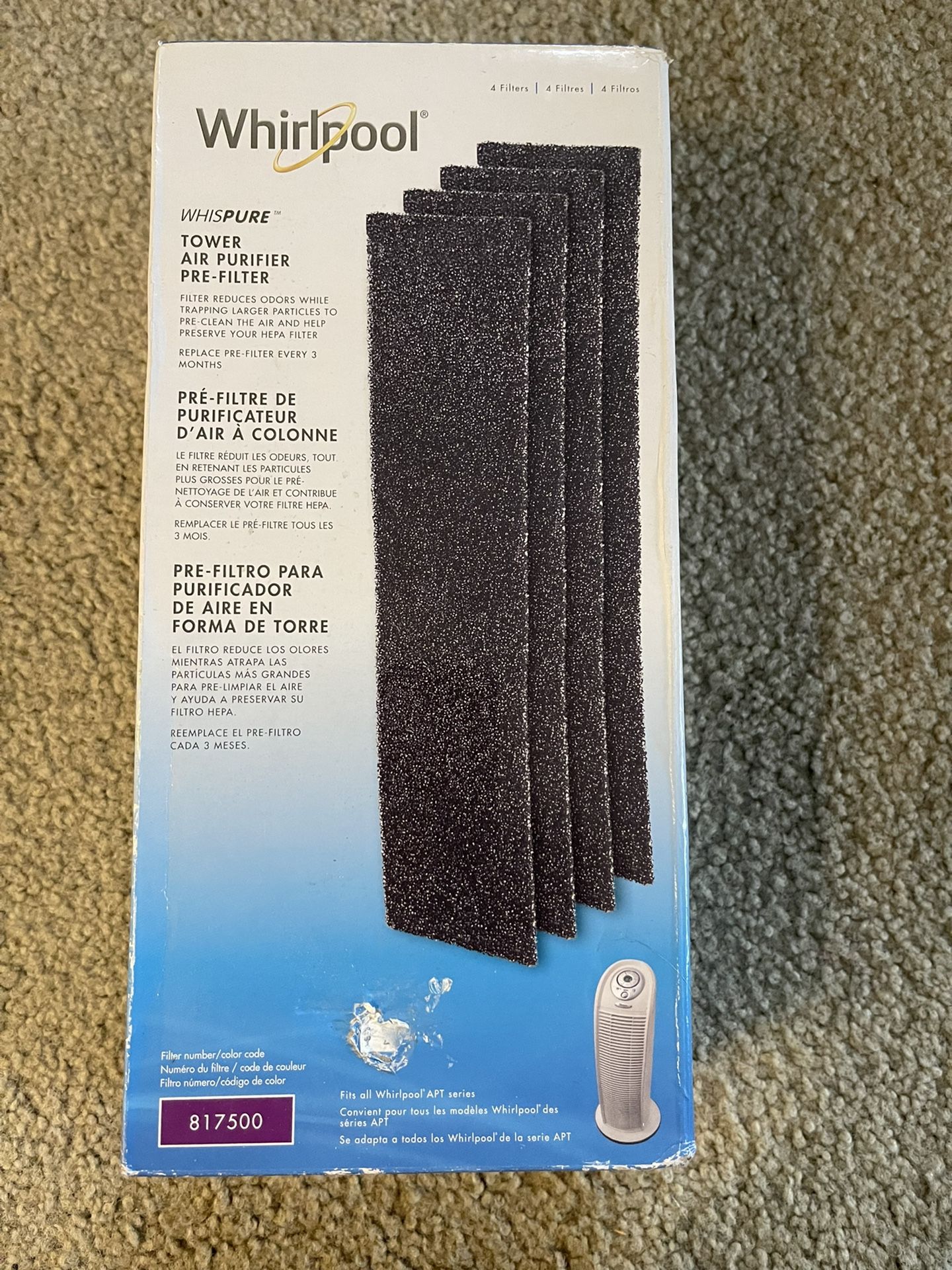 Whirlpool Tower Air Purifier Ore-filter 817500
