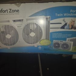 Comfortable Portable Twin Window Fan