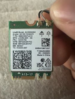 Intel AX200NGW Wi-Fi 6 M.2 2230 Card + GMKtec M7 Antenna Assembly – Tested Working