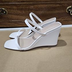 NWT❗️The Drop Women's Sophia Two-Strap Wedge Sandals Size 9.5
