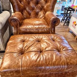 RH Chair And Ottoman 