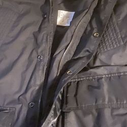 2 Diesel Parka Faux Fur Hooded Insulated Padded, Size XL, 2 Jacket/winter Coat,Clean,black