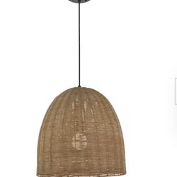 Hampton Bay Light Black Shaded Pendant