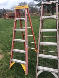 2 Werner 6ft fiberglass ladders