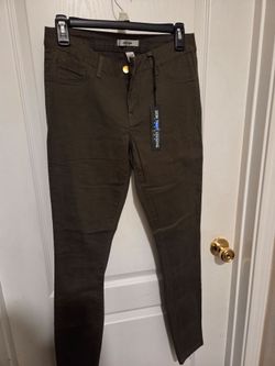 Refuge Skin Tight Legging Pants Olive Green