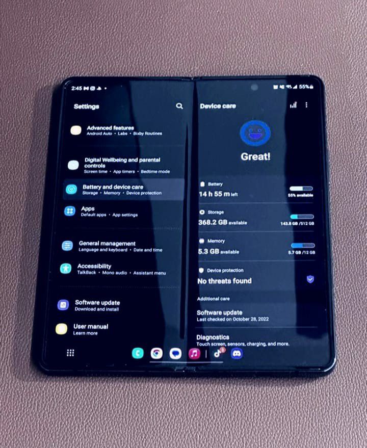 Samsung Galaxy Z Fold 2 Unlocked    Get It Today Pay In Tax Refund Session In March 