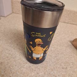 New Navy Blue COLEMAN TUMBLER Simpsons Designed 