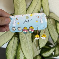 Easter earrings 3pairs