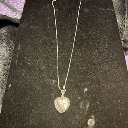Sterling Silver Heart Locket Necklace