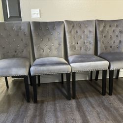 Set Of 4 Dining Chairs OBO