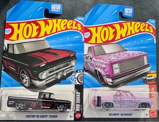 Hot Wheels Custom '62 Chevy Pickup & '83 Chevy Silverado