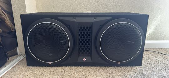 Rockford Fosgate Punch P1-2X12 Dual P1 12" Loaded Subwoofer Enclosure Ported