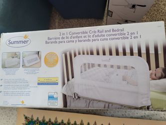 Summer 2 In 1 Convertible Crib rail and Bedrail