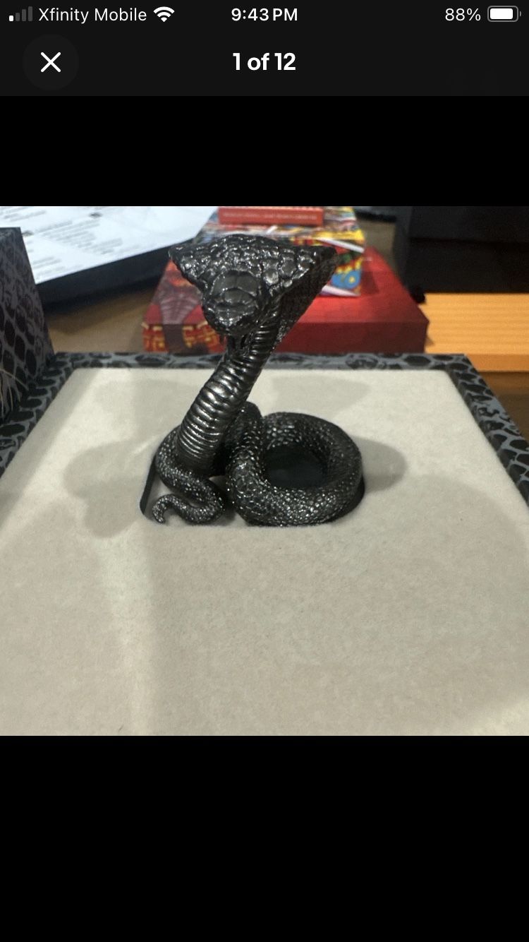 2025 Snake 3D Cobra 3oz  .999 Silver 